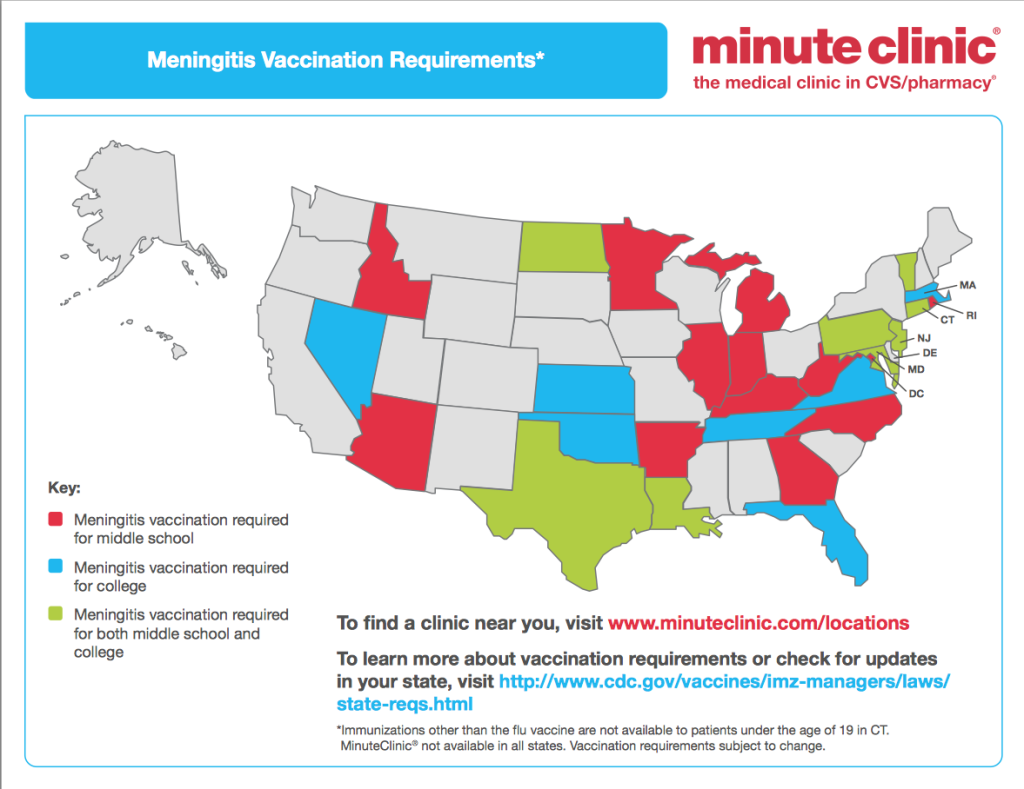 CVS MinuteClinic map