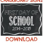Free First Day of School Printables