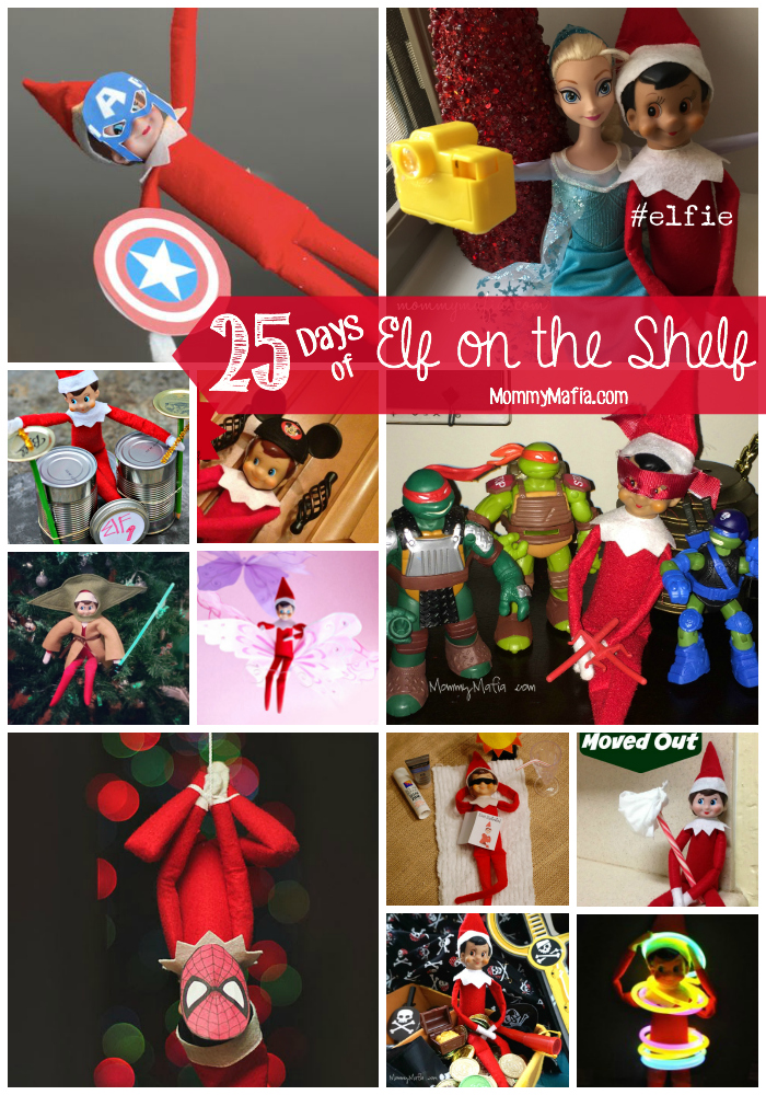25 Days of Elf on the Shelf MommyMafia.com