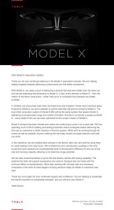 Tesla Model X delay letter_MommyMafia.com