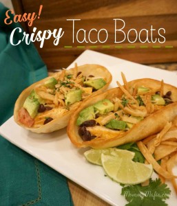 Easy Crispy Taco Boats MommyMafia.com