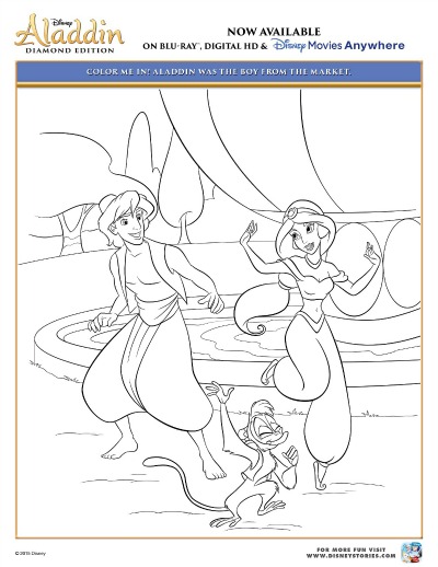 Disney Aladdin Color Pages