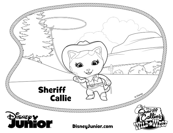 Disney Sheriff Callie Coloring Pages