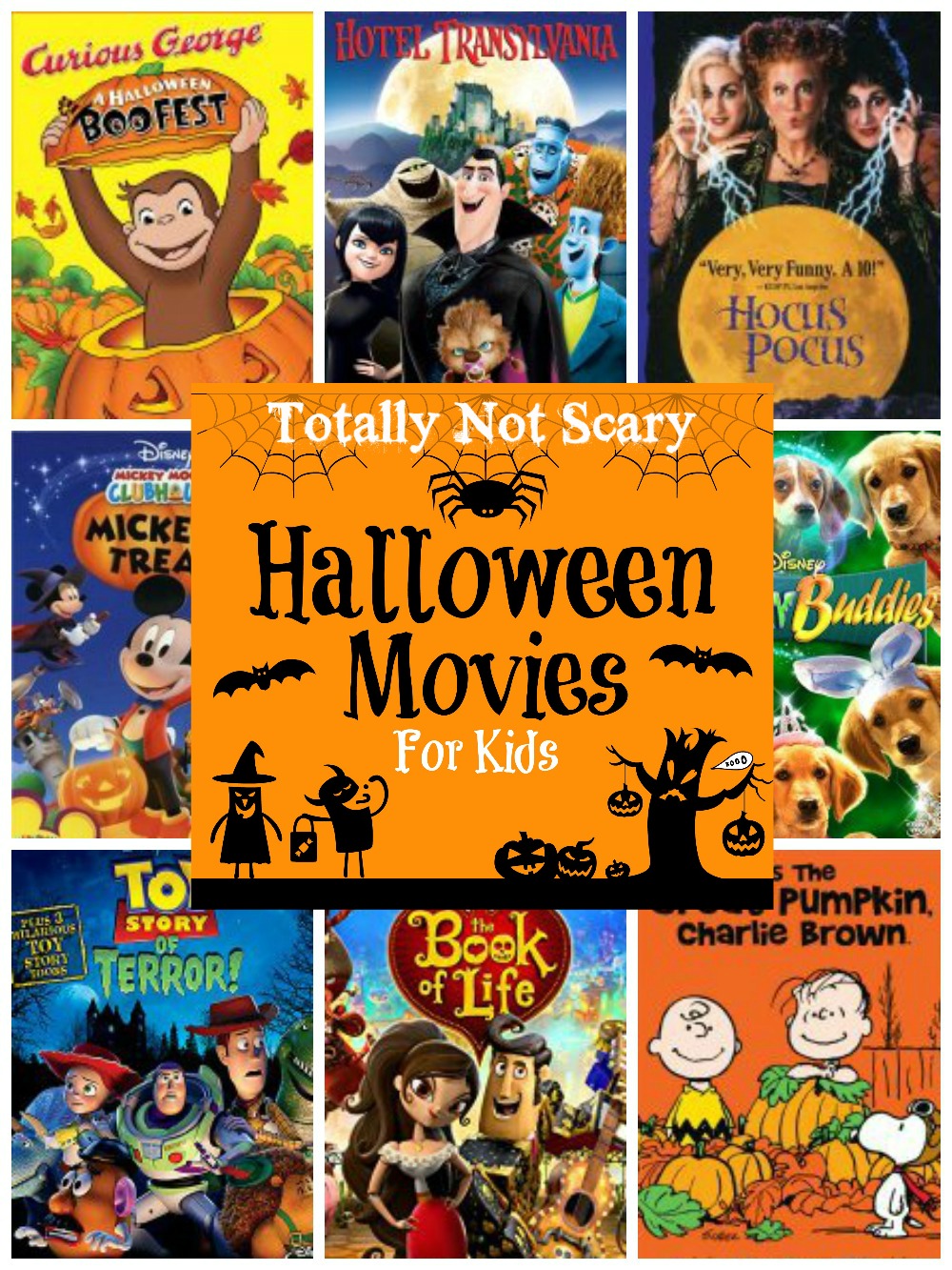 Totally not scary Halloween Movies for kids MommyMafia.com