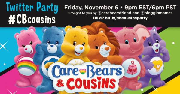 Bloggin Mamas & Care Bears™ #CBcousins Twitter Party Friday, 11/6  9p EST