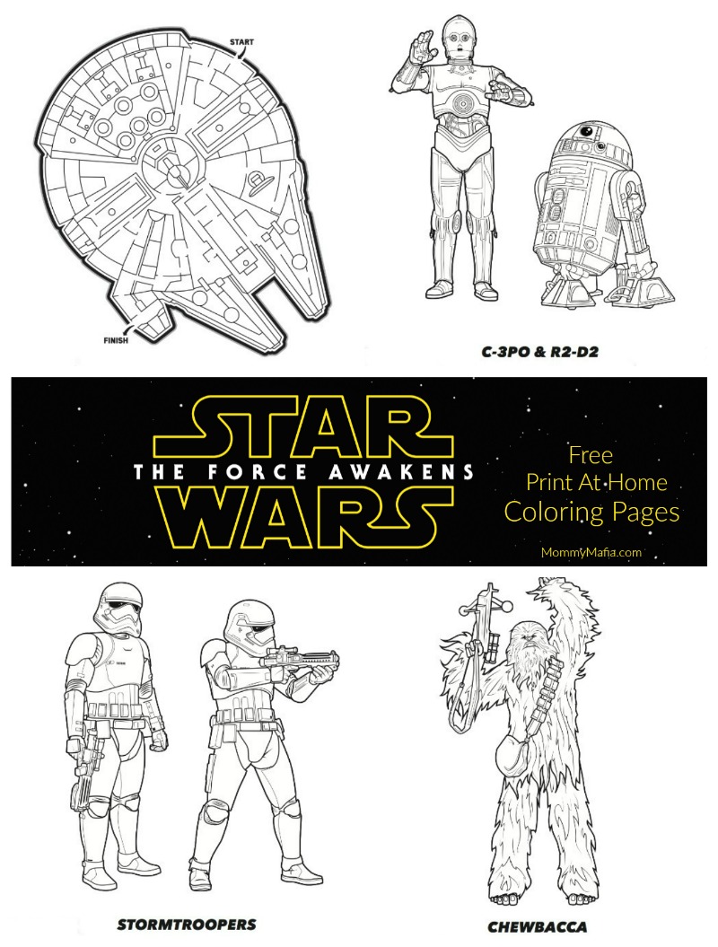More Free Star Wars: The Force Awakens Coloring Pages