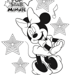 Pop Star Minnie Mouse (Free Coloring Pages!)