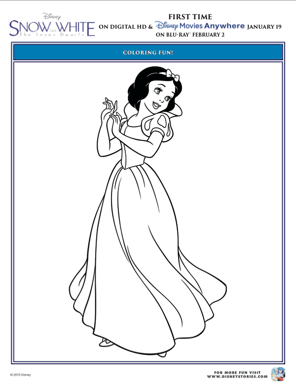 Free Snow White Coloring pages ; Free Disney Princess Coloring Pages; Snow White Free Printables; Free Disney coloring pages