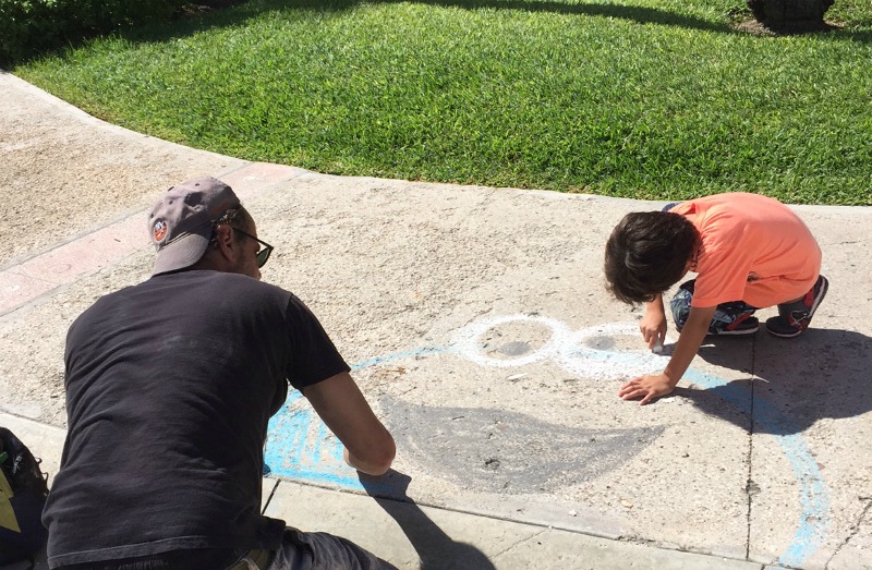 Sesame Street Memories: Getting expert chalk tips from Sesame Street Character Artist Barry Goldberg