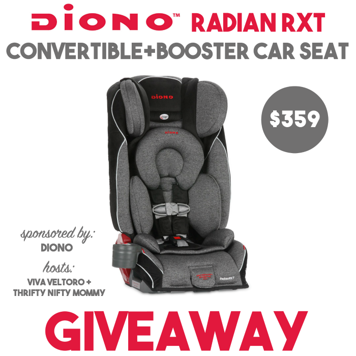 Giveaway! Dino Radian RXT Convertible + Booster Car Seat