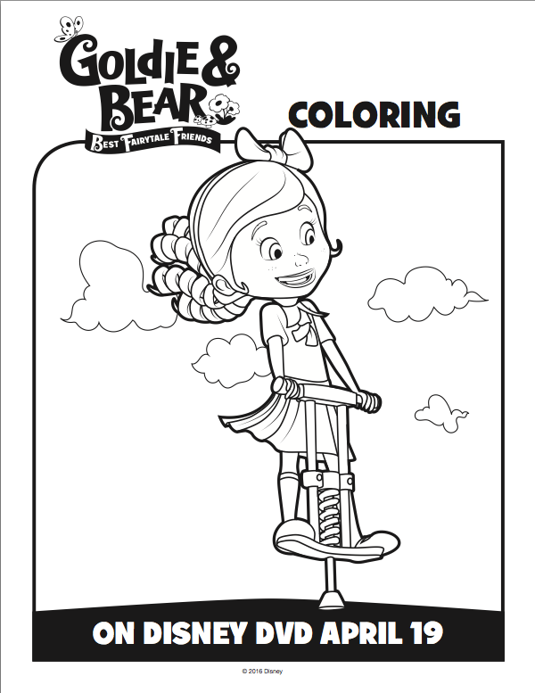 Goldie and Bear Coloring pages 2