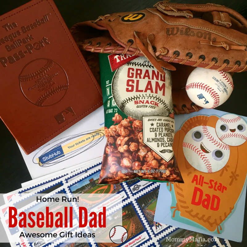 You say he's the hardest one to buy for? Baseball Dad gift ideas that will knock it out of the park! Gift ideas for Dad; best gift ideas for dad; Father's Day gift ideas; mommymafia.com
