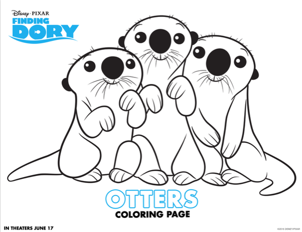 Free Finding Dory Coloring sheets; Free Finding Nemo Coloring Sheets; Disney Finding Dory