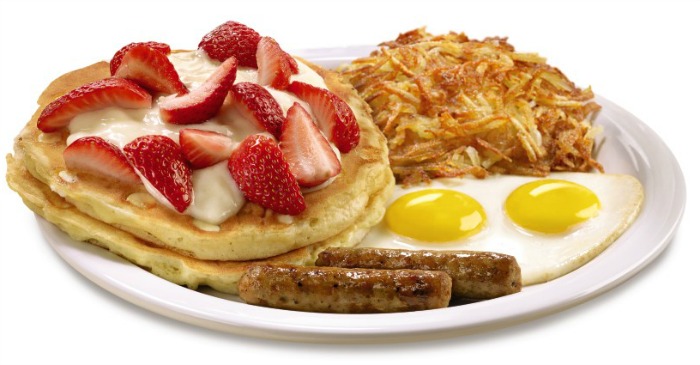 Dennys Strawberriesand-Cream-Pancakes