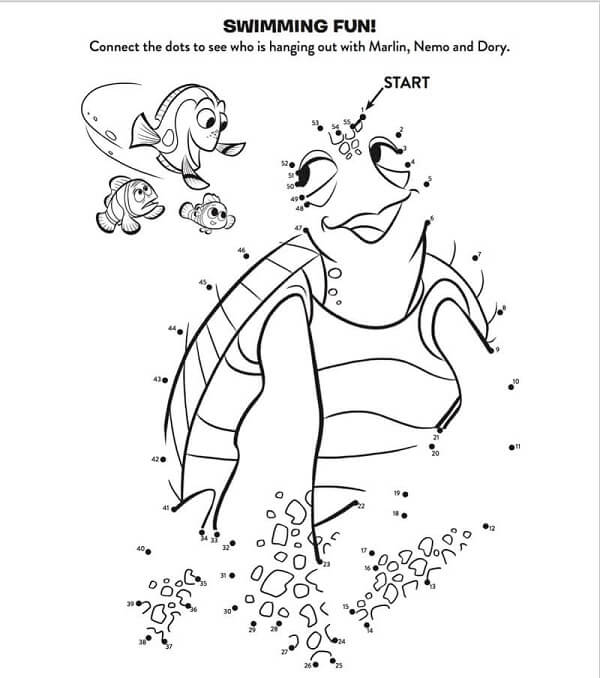 Free Finding Dory Activity Sheets; Free Finding Dory Printables; Free Finding Dory coloring pages