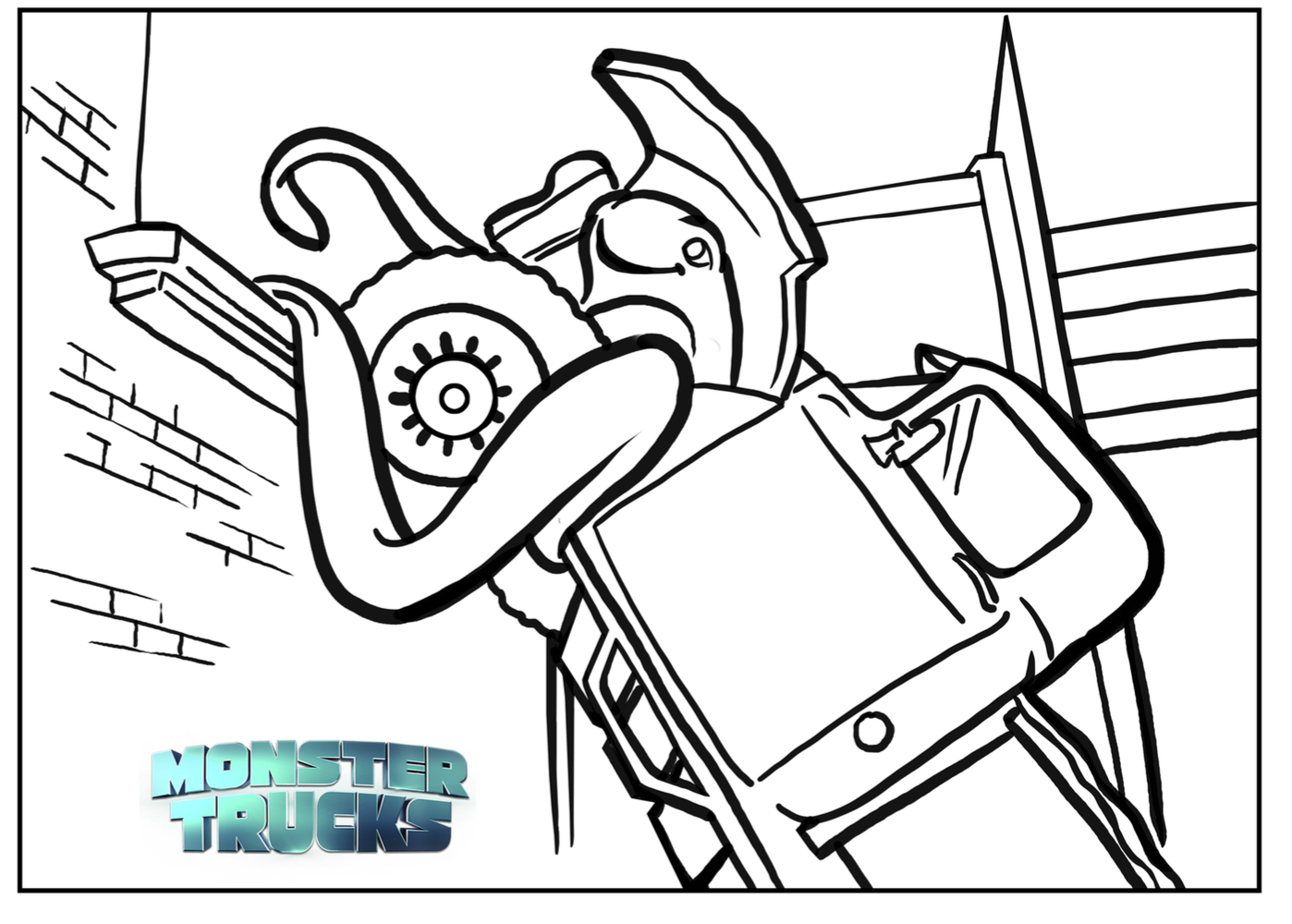 Free Monster Trucks Coloring pages