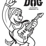 Free Rock Dog Coloring Pages