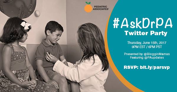 Join The Pediatric Associates Twitter Party #AskDrPA